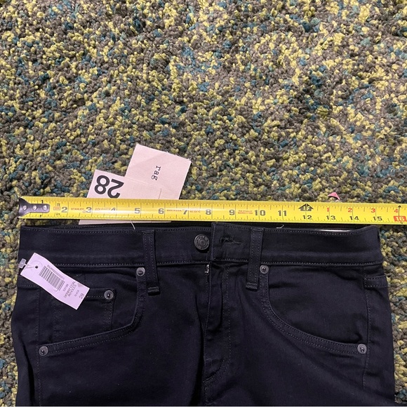 Rag & Bone Skinny Black Jeans NWT (28) - Picture 5 of 6